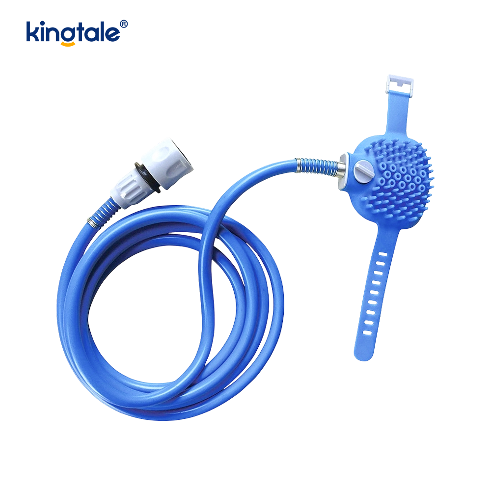 Dog Shower ATTACHMENT สัตว์เลี้ยง Shower Sprayer สำหรับอาบน้ำสัตว์เลี้ยงและสุนัขซักผ้า Diverter วาล์วพร้อมมือถือ