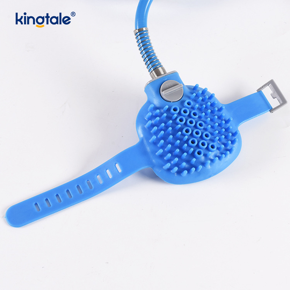 Dog Shower ATTACHMENT สัตว์เลี้ยง Shower Sprayer สำหรับอาบน้ำสัตว์เลี้ยงและสุนัขซักผ้า Diverter วาล์วพร้อมมือถือ