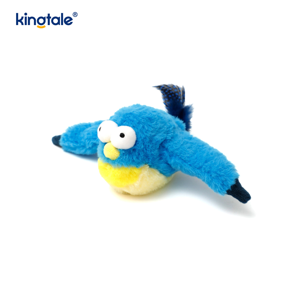 จำลอง Sparrow ของเล่นตุ๊กตาสัตว์เลี้ยงสำหรับทุกสายพันธุ์ Cat Kicker Catnip ของเล่น Sparrow