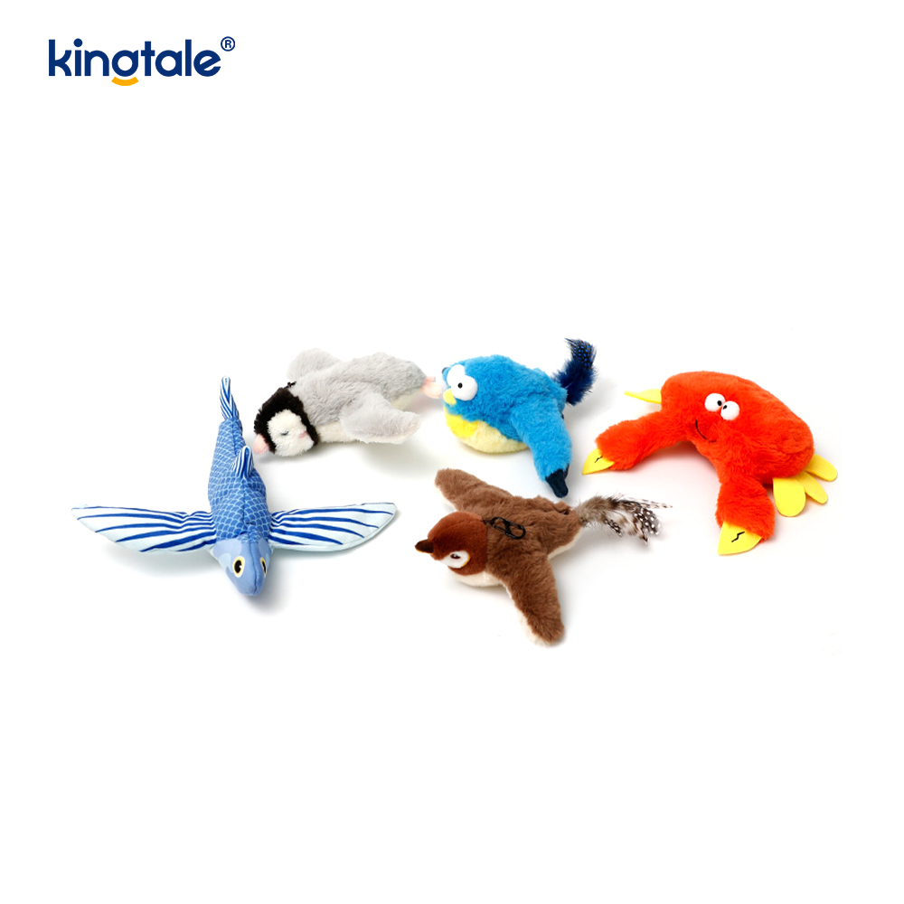 จำลอง Sparrow ของเล่นตุ๊กตาสัตว์เลี้ยงสำหรับทุกสายพันธุ์ Cat Kicker Catnip ของเล่น Sparrow
