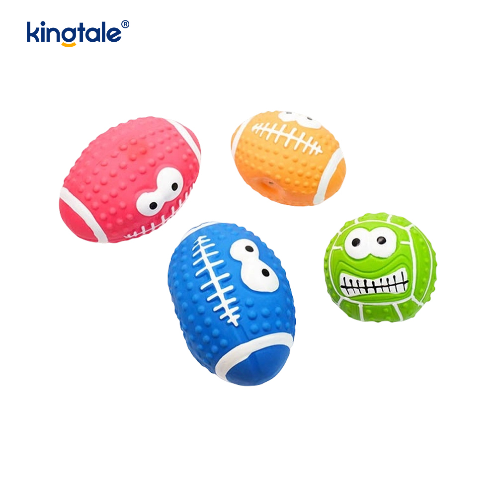 สัตว์เลี้ยงของเล่นน้ำยางทำเสียงยิ้ม Face Ball ในร่มและกลางแจ้ง