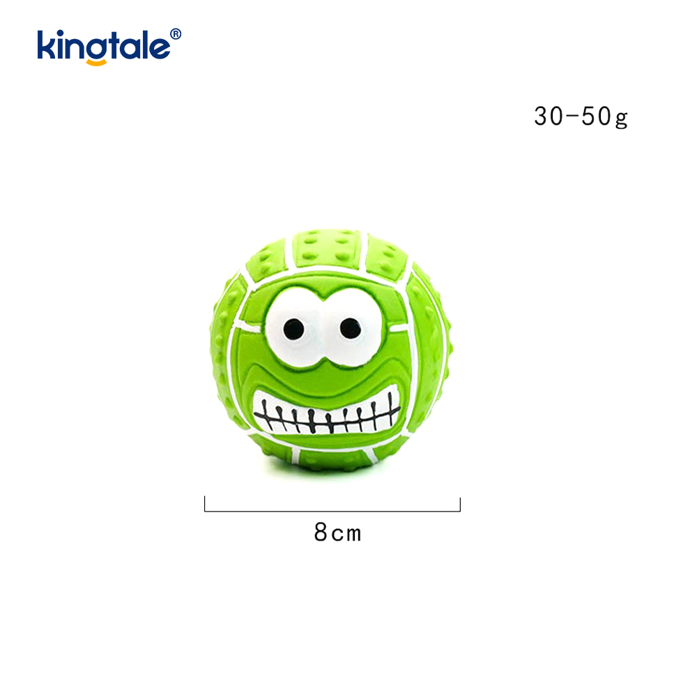 สัตว์เลี้ยงของเล่นน้ำยางทำเสียงยิ้ม Face Ball ในร่มและกลางแจ้ง