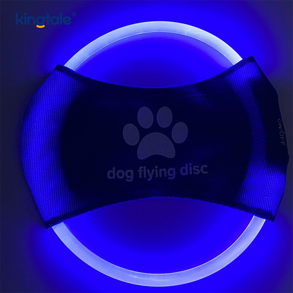 Pet Light-Up Frisbee การมองเห็นสูงการฝึกสัตว์เลี้ยงแบบมีไฟโยนการเล่นเพื่อการออกกำลังกาย Pet Light-Up Frisbee การมองเห็นสูงการฝึกสัตว์เลี้ยงแบบมีไฟโยนการเล่นเพื่อการออกกำลังกาย
