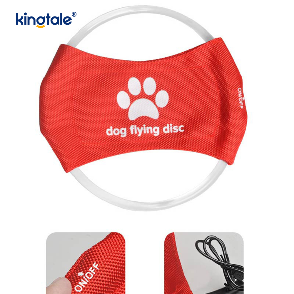 Pet Light-Up Frisbee การมองเห็นสูงการฝึกสัตว์เลี้ยงแบบมีไฟโยนการเล่นเพื่อการออกกำลังกาย Pet Light-Up Frisbee การมองเห็นสูงการฝึกสัตว์เลี้ยงแบบมีไฟโยนการเล่นเพื่อการออกกำลังกาย