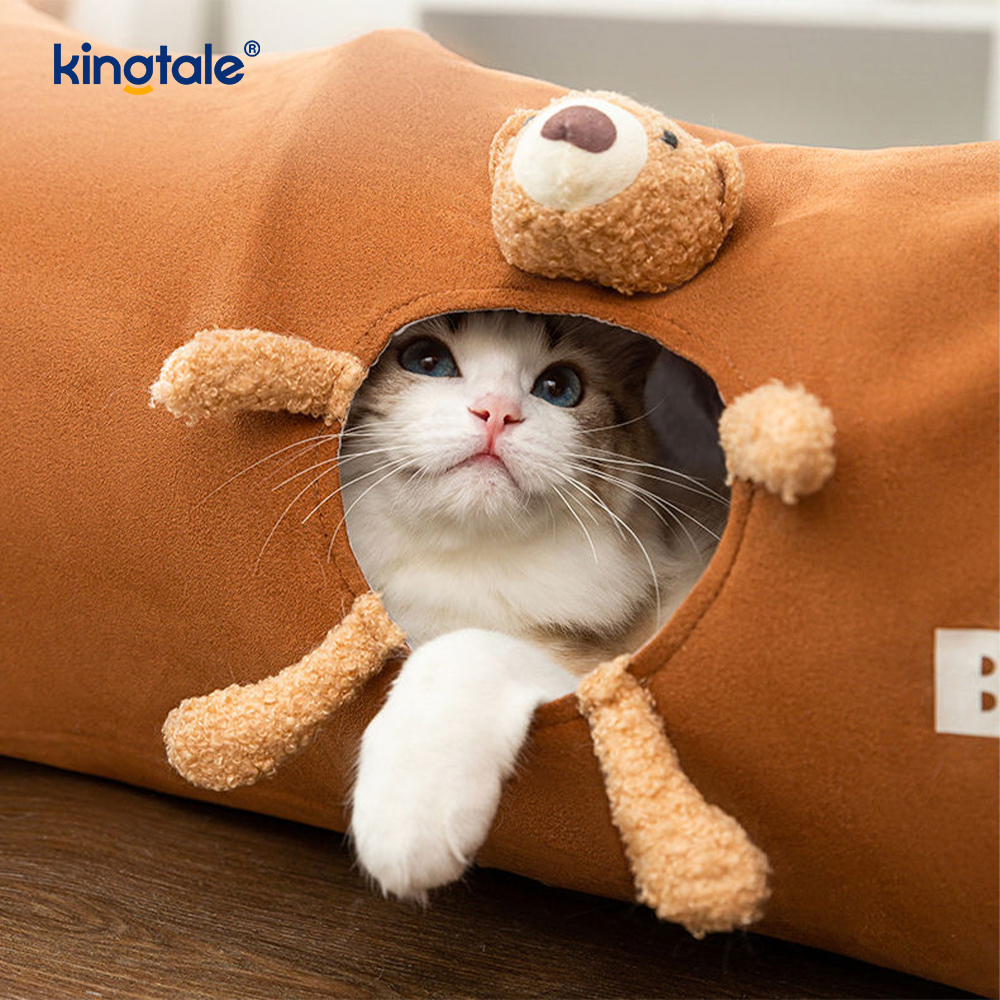 ของเล่นแมวพับได้ตรงการ์ตูนอุโมงค์แมว Unny Interactive Cat ของเล่นของขวัญสำหรับแมว