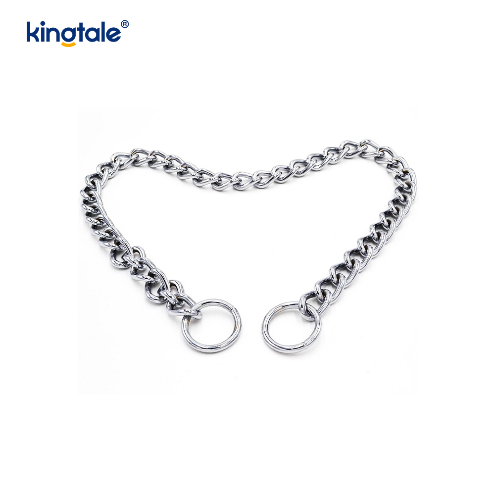 โลหะการฝึกอบรมสุนัข Choke Collar Slip P Chain โซ่หนักสำหรับสุนัข