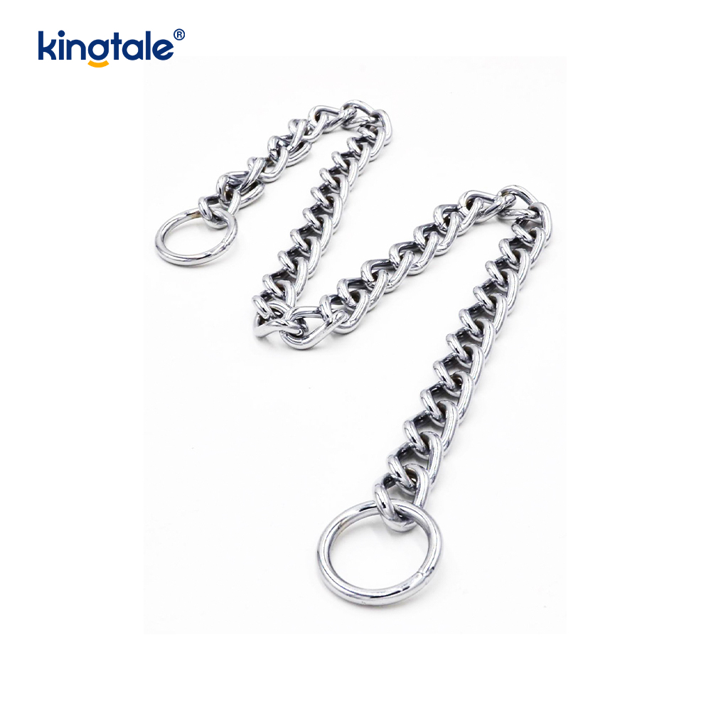 โลหะการฝึกอบรมสุนัข Choke Collar Slip P Chain โซ่หนักสำหรับสุนัข