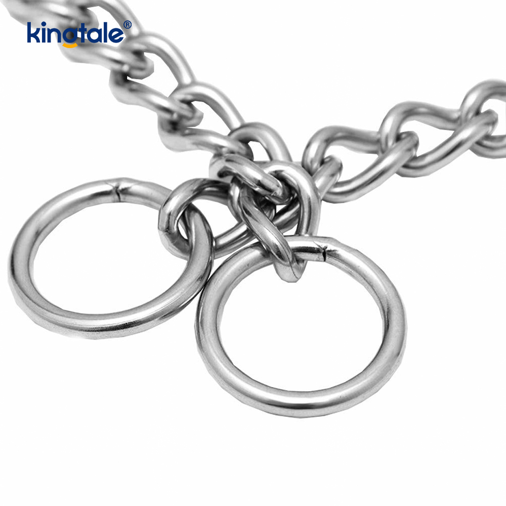 โลหะการฝึกอบรมสุนัข Choke Collar Slip P Chain โซ่หนักสำหรับสุนัข
