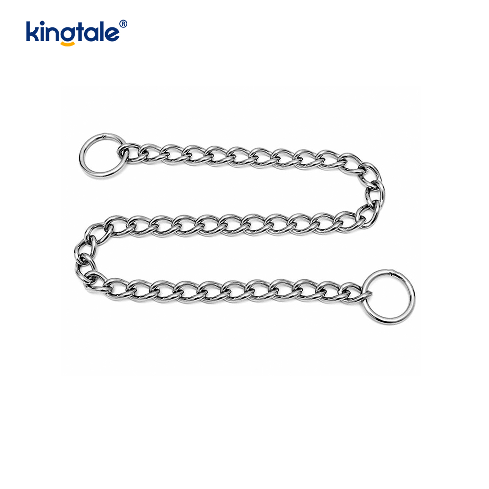 โลหะการฝึกอบรมสุนัข Choke Collar Slip P Chain โซ่หนักสำหรับสุนัข