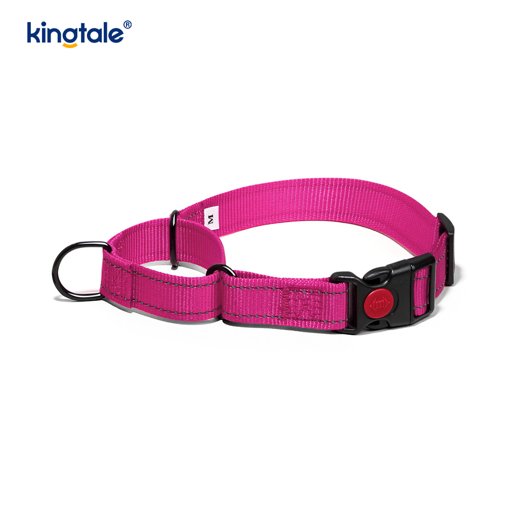 ไม่ต้องดึงปลอกคอสุนัข Martingale แบบปรับได้แบบสะท้อนแสงสำหรับสุนัข S M A L L