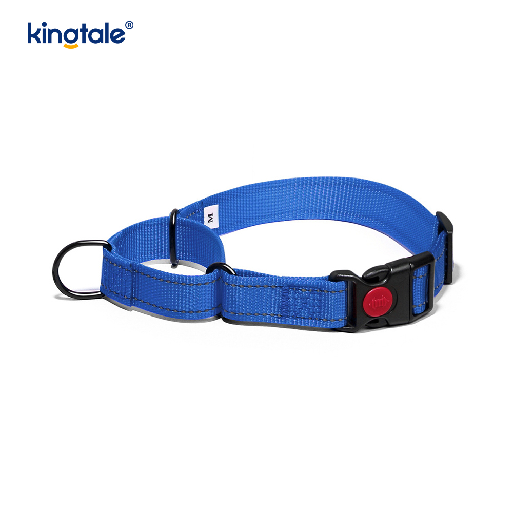 ไม่ต้องดึงปลอกคอสุนัข Martingale แบบปรับได้แบบสะท้อนแสงสำหรับสุนัข S M A L L
