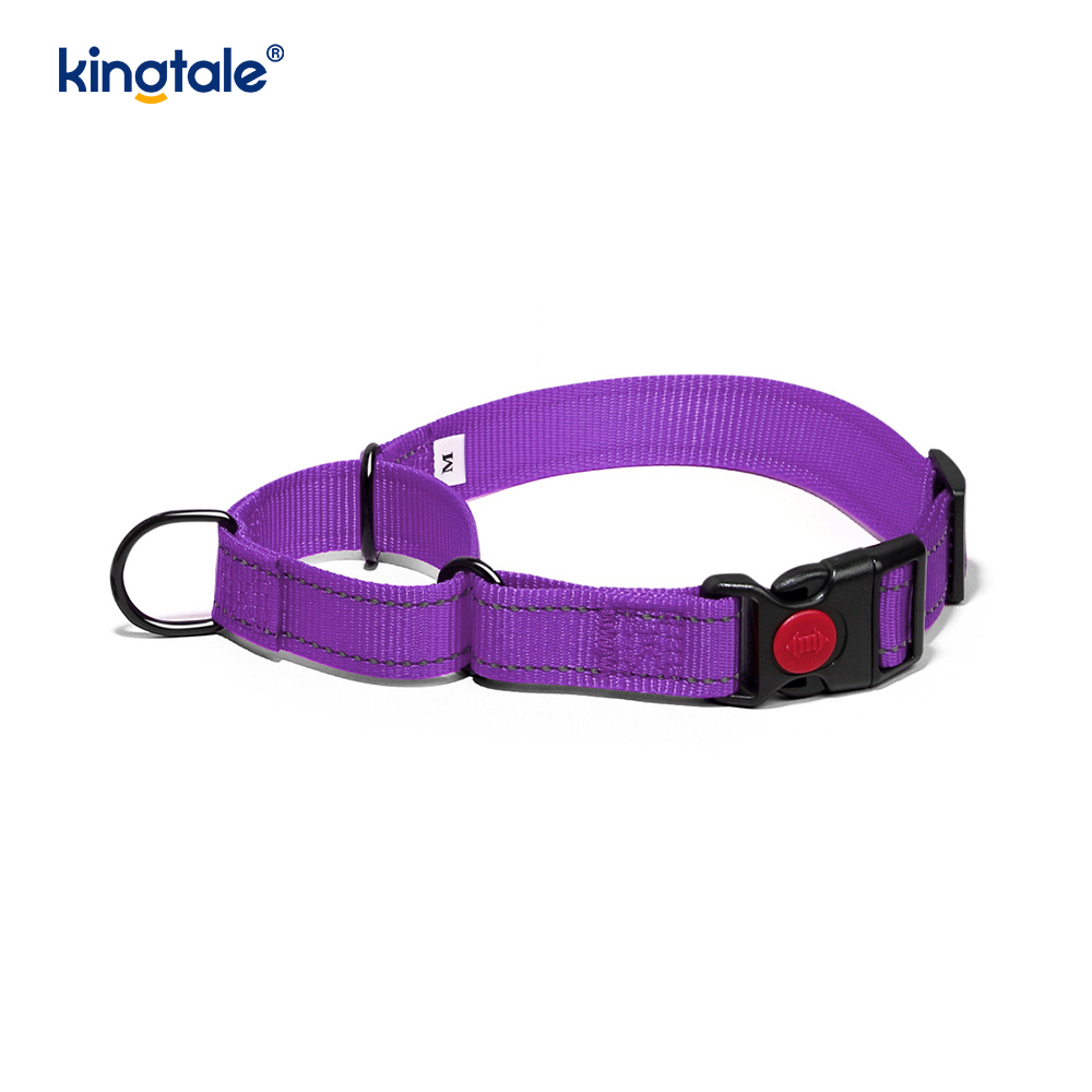 ไม่ต้องดึงปลอกคอสุนัข Martingale แบบปรับได้แบบสะท้อนแสงสำหรับสุนัข S M A L L