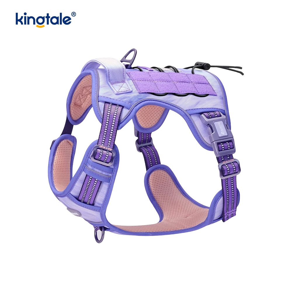 Solid No Pull Nylon Heavy Duty สุนัข เข็มขัดเสื้อกั๊กสายรัดสำหรับฝึกหน้าอก