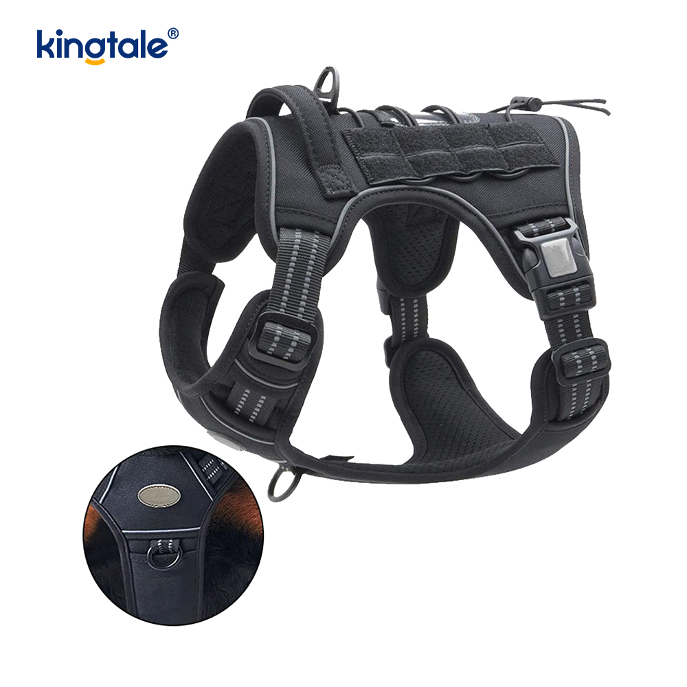 Solid No Pull Nylon Heavy Duty สุนัข เข็มขัดเสื้อกั๊กสายรัดสำหรับฝึกหน้าอก