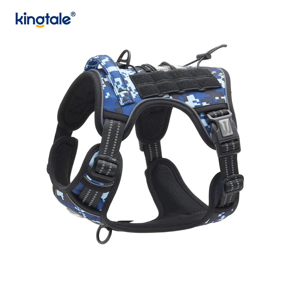 Solid No Pull Nylon Heavy Duty สุนัข เข็มขัดเสื้อกั๊กสายรัดสำหรับฝึกหน้าอก