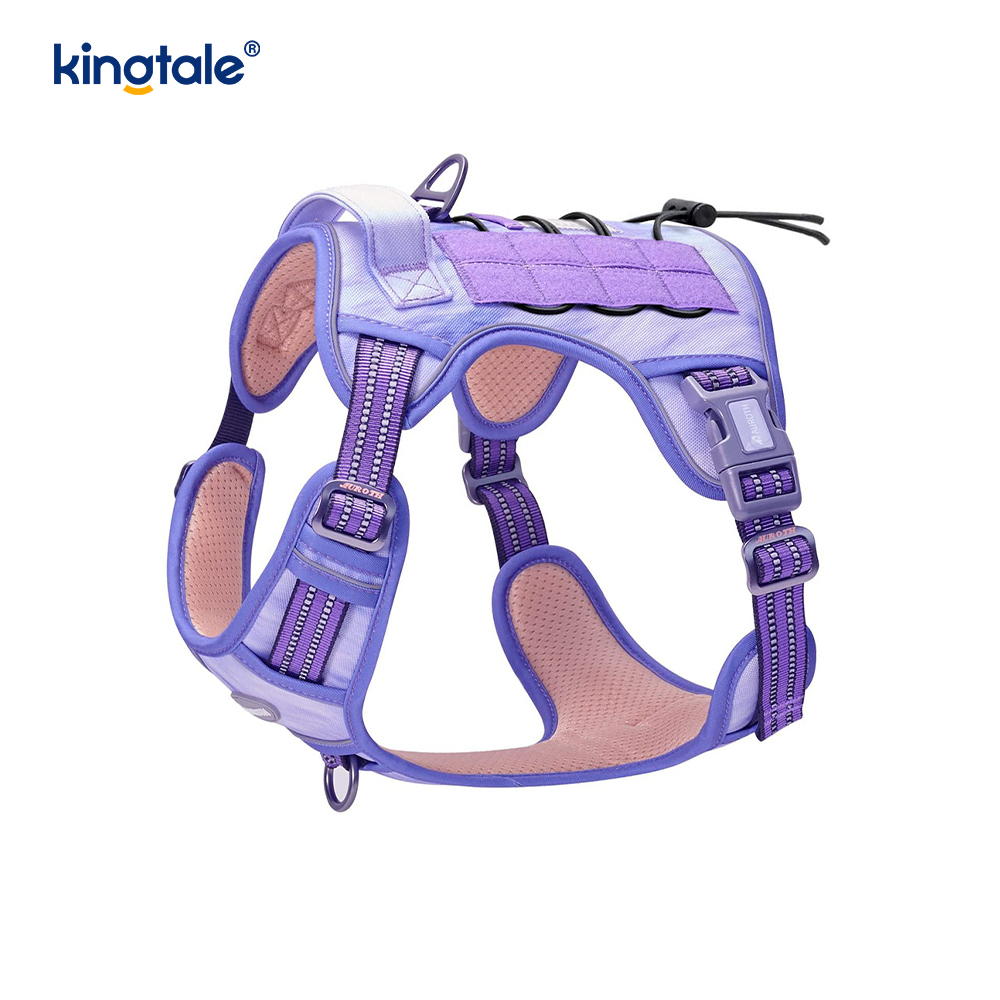 Solid No Pull Nylon Heavy Duty สุนัข เข็มขัดเสื้อกั๊กสายรัดสำหรับฝึกหน้าอก