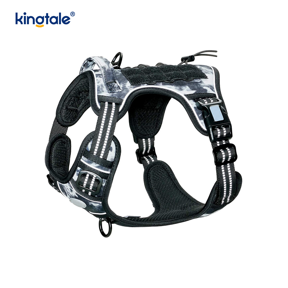Solid No Pull Nylon Heavy Duty สุนัข เข็มขัดเสื้อกั๊กสายรัดสำหรับฝึกหน้าอก