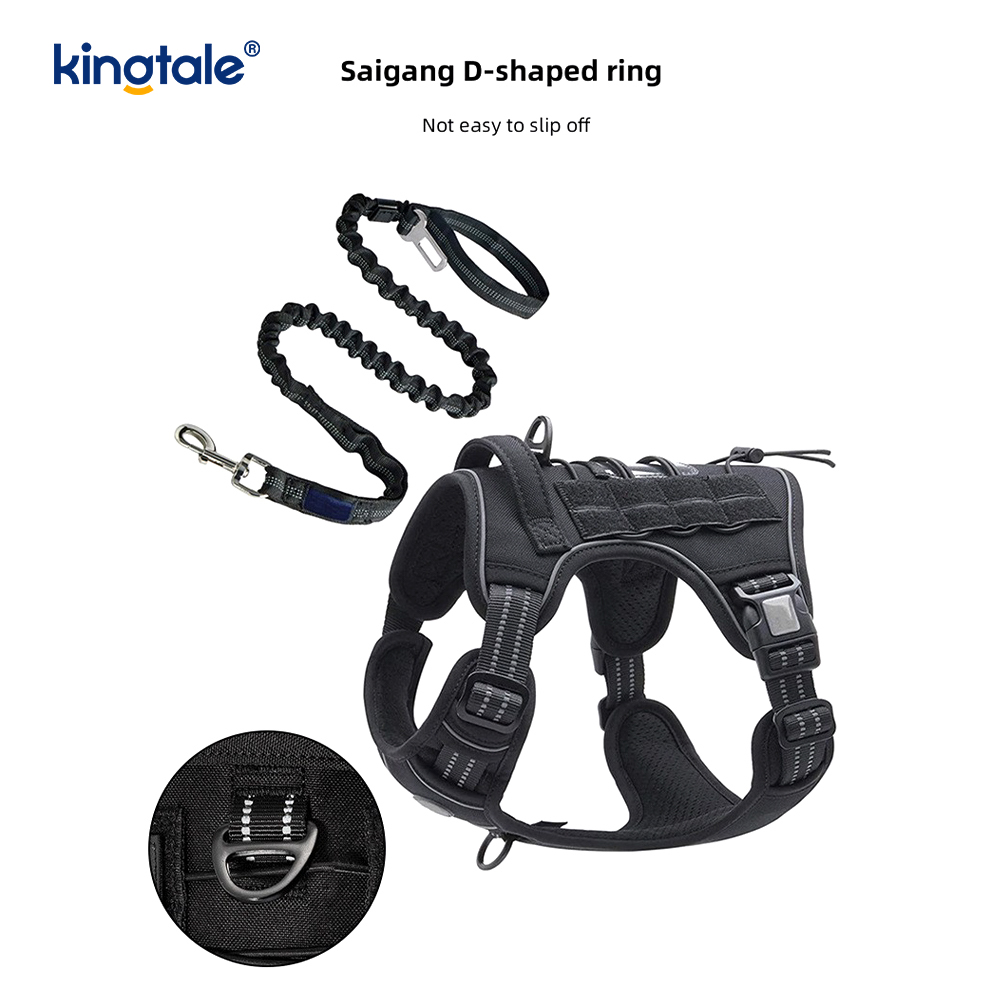 Solid No Pull Nylon Heavy Duty สุนัข เข็มขัดเสื้อกั๊กสายรัดสำหรับฝึกหน้าอก