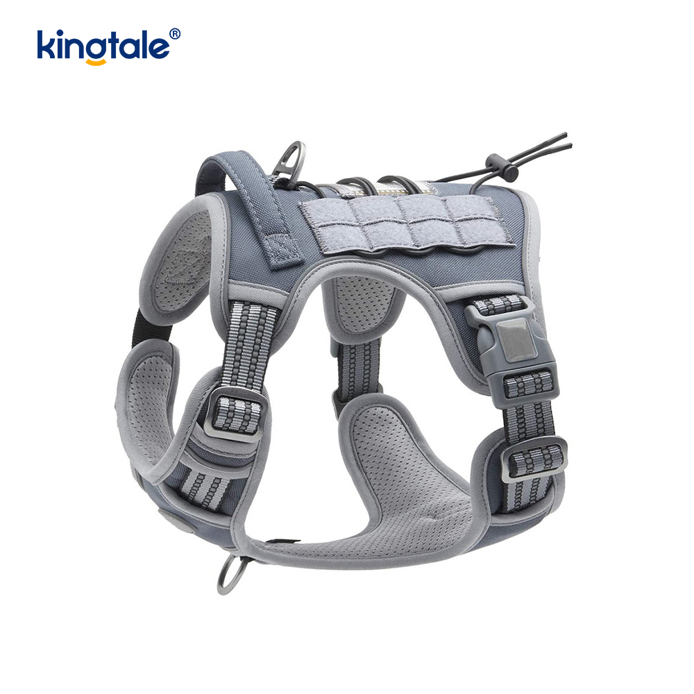 Solid No Pull Nylon Heavy Duty สุนัข เข็มขัดเสื้อกั๊กสายรัดสำหรับฝึกหน้าอก