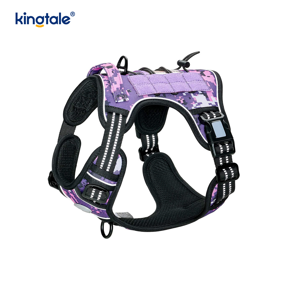 Solid No Pull Nylon Heavy Duty สุนัข เข็มขัดเสื้อกั๊กสายรัดสำหรับฝึกหน้าอก
