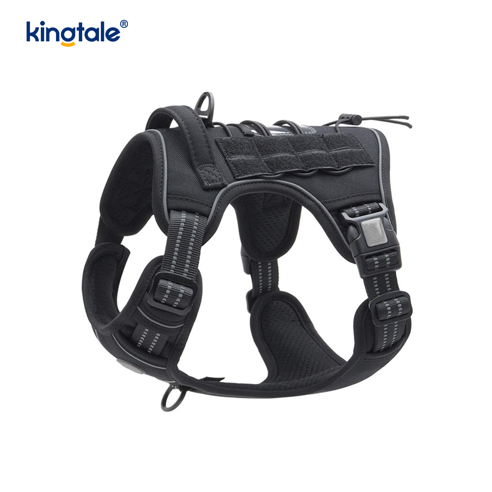 Solid No Pull Nylon Heavy Duty สุนัข เข็มขัดเสื้อกั๊กสายรัดสำหรับฝึกหน้าอก