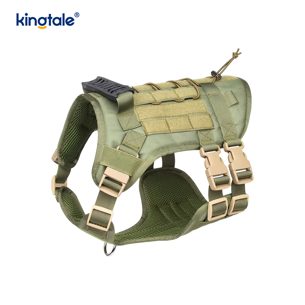 เสื้อกั๊กสุนัขขนาดใหญ่แบบ Heavy Duty แบบกำหนดเองระบายอากาศได้สายรัดสุนัขปรับได้