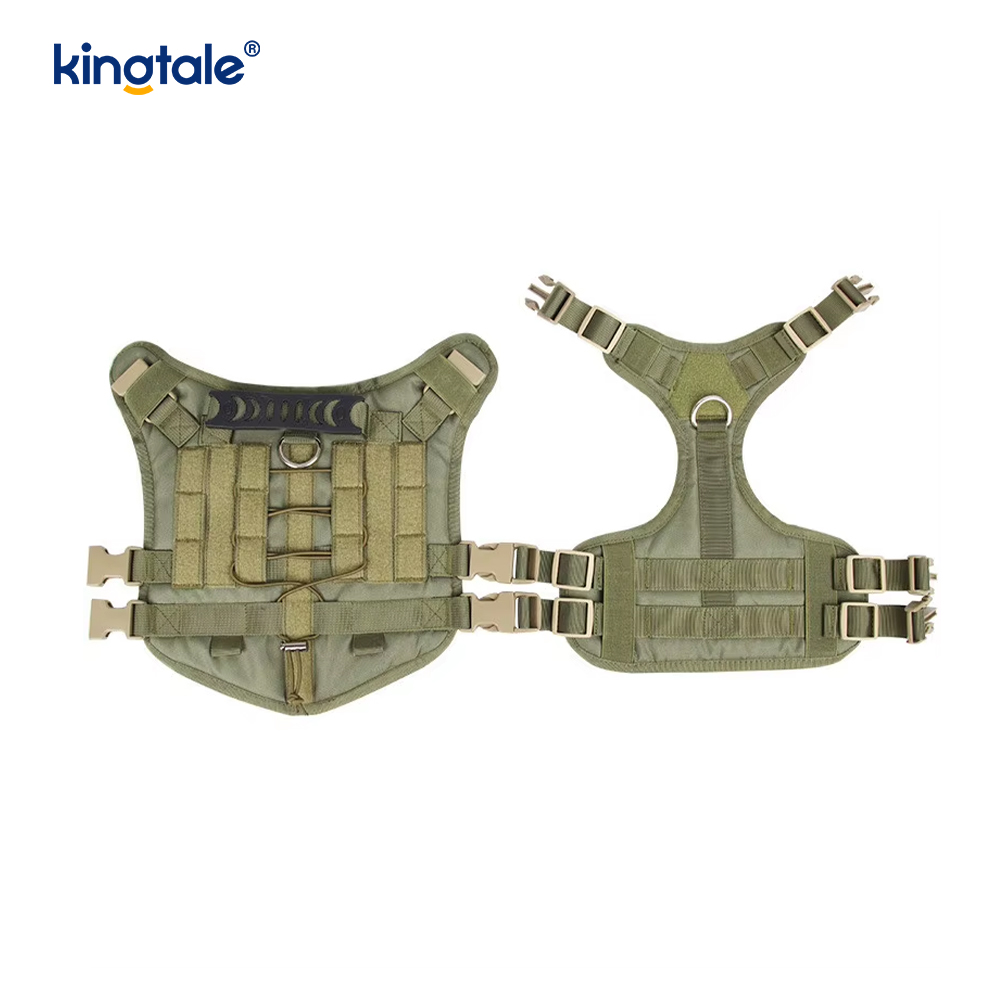 เสื้อกั๊กสุนัขขนาดใหญ่แบบ Heavy Duty แบบกำหนดเองระบายอากาศได้สายรัดสุนัขปรับได้