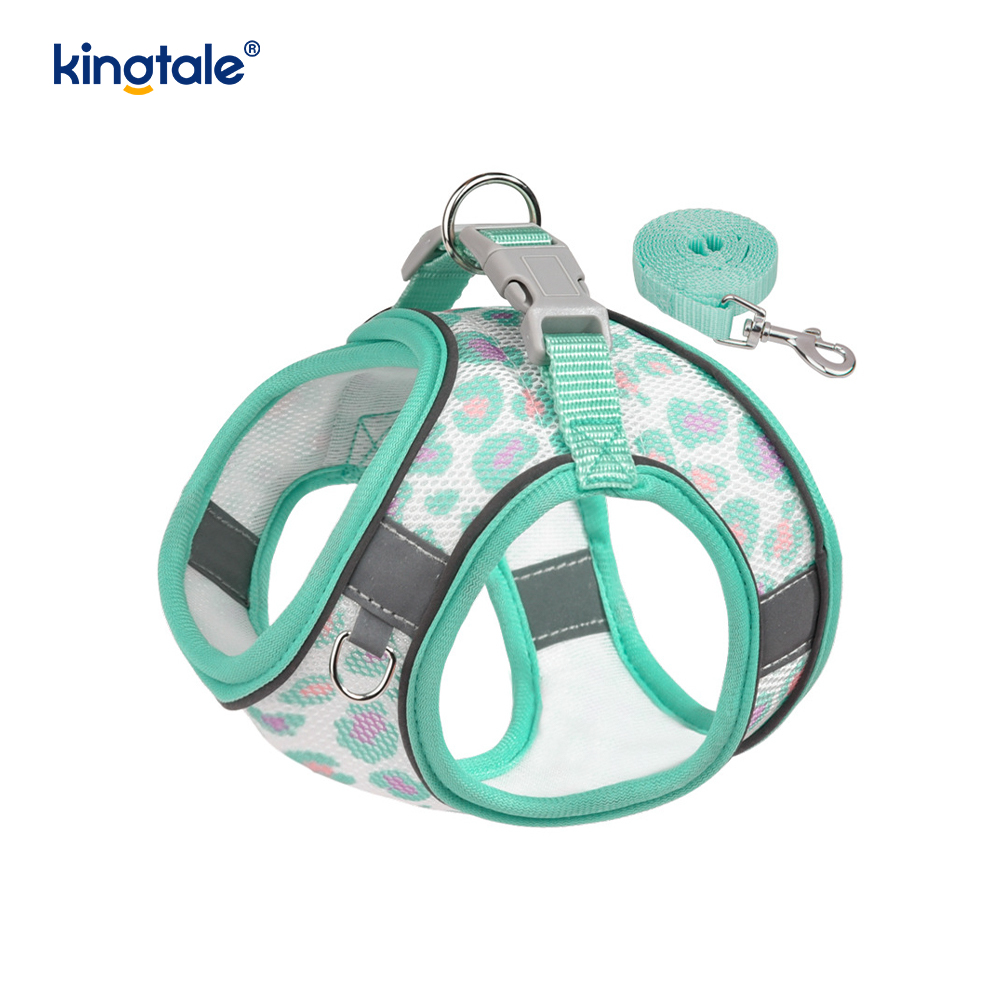 เสื้อกั๊กสไตล์แฟชั่นเบาะสายรัดสัตว์เลี้ยงสุนัขสะท้อนแสง Anti-Shock Leash