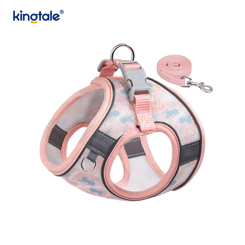เสื้อกั๊กสไตล์แฟชั่นเบาะสายรัดสัตว์เลี้ยงสุนัขสะท้อนแสง Anti-Shock Leash
