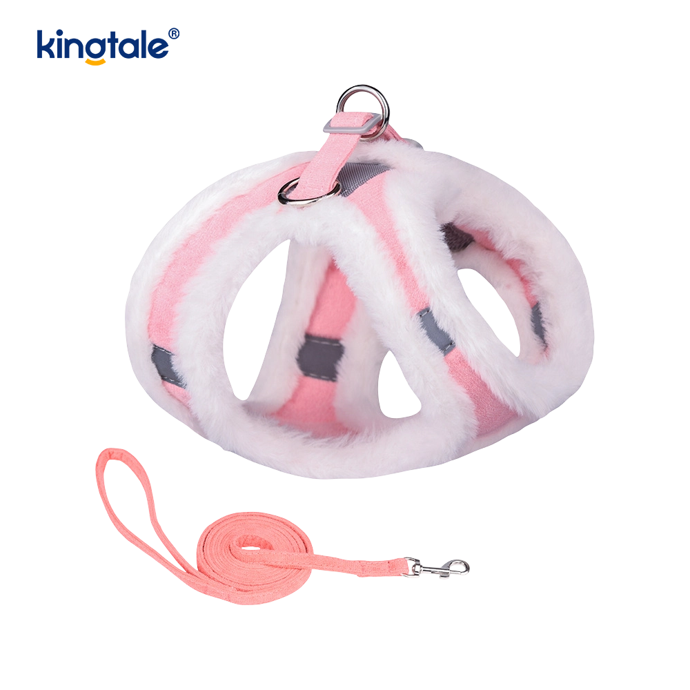 ตุ๊กตาสัตว์เลี้ยงสุนัข Harness Leash ชุดฤดูใบไม้ร่วงเดินสุนัข Harness Vest