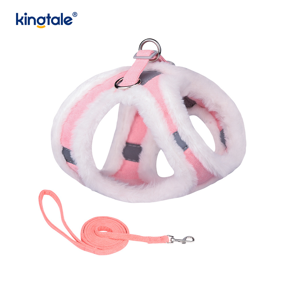 ตุ๊กตาสัตว์เลี้ยงสุนัข Harness Leash ชุดฤดูใบไม้ร่วงเดินสุนัข Harness Vest
