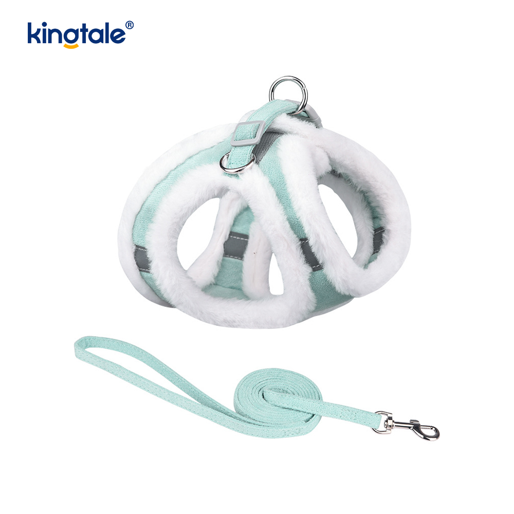 ตุ๊กตาสัตว์เลี้ยงสุนัข Harness Leash ชุดฤดูใบไม้ร่วงเดินสุนัข Harness Vest
