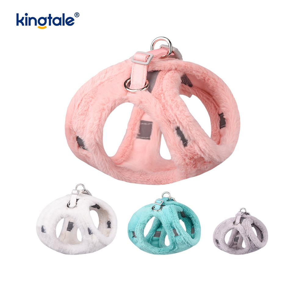 ตุ๊กตาสัตว์เลี้ยงสุนัข Harness Leash ชุดฤดูใบไม้ร่วงเดินสุนัข Harness Vest