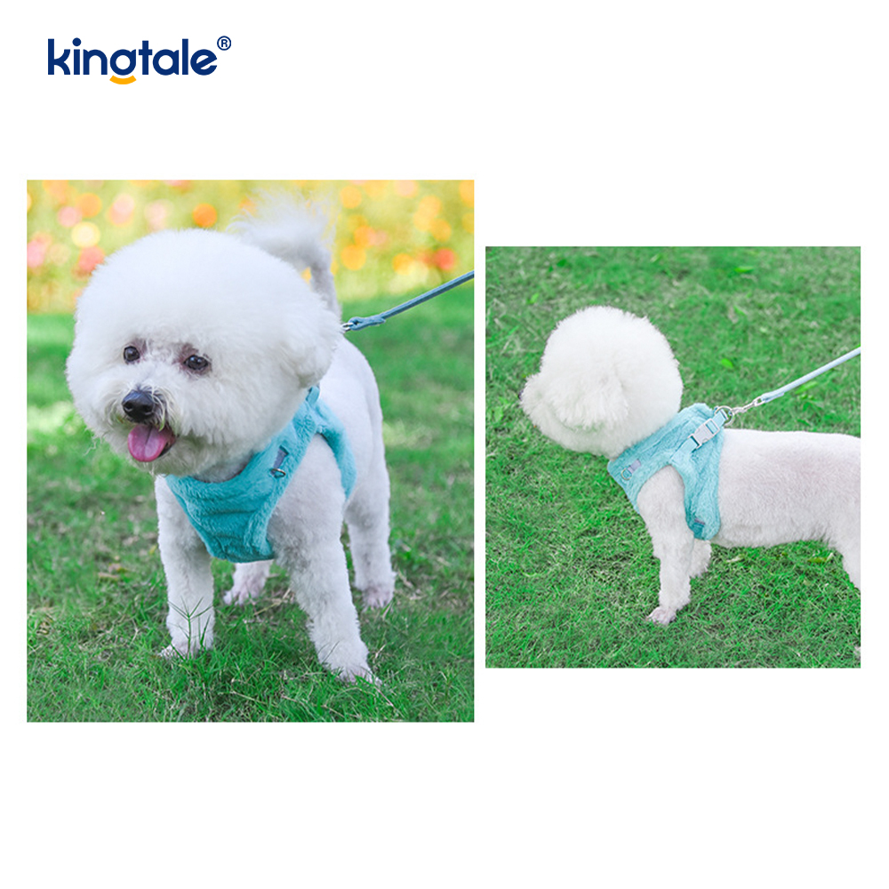 ตุ๊กตาสัตว์เลี้ยงสุนัข Harness Leash ชุดฤดูใบไม้ร่วงเดินสุนัข Harness Vest