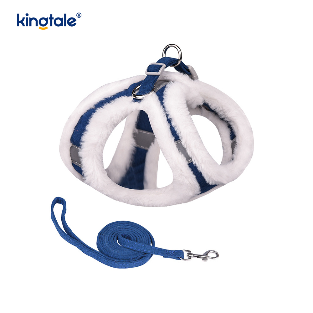 ตุ๊กตาสัตว์เลี้ยงสุนัข Harness Leash ชุดฤดูใบไม้ร่วงเดินสุนัข Harness Vest