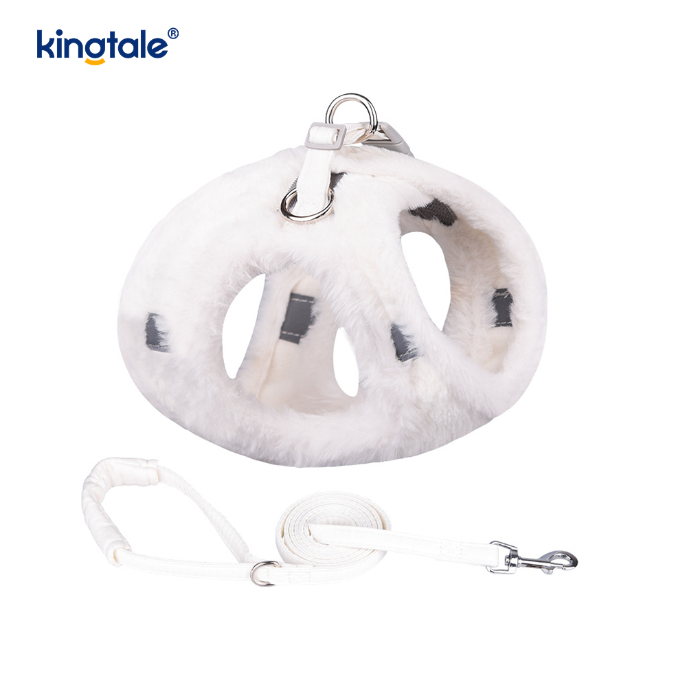 ตุ๊กตาสัตว์เลี้ยงสุนัข Harness Leash ชุดฤดูใบไม้ร่วงเดินสุนัข Harness Vest