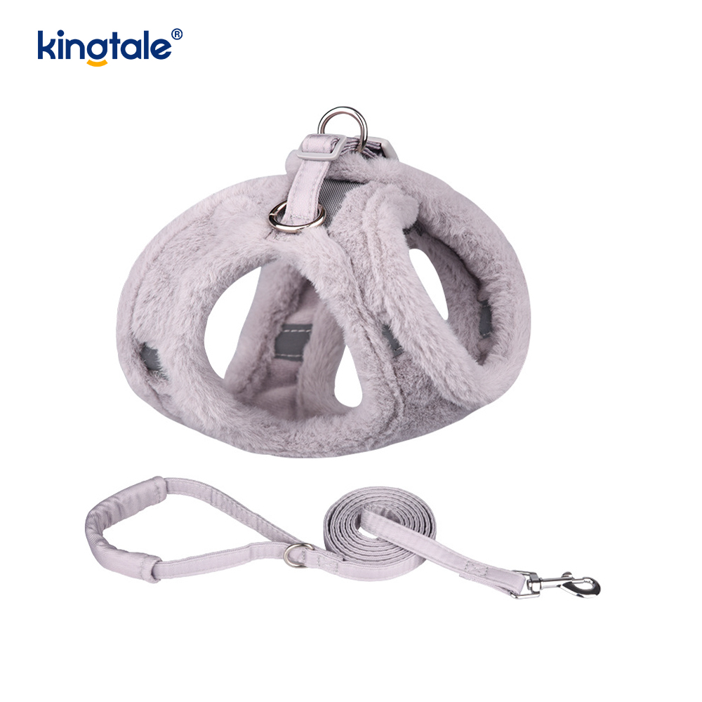 ตุ๊กตาสัตว์เลี้ยงสุนัข Harness Leash ชุดฤดูใบไม้ร่วงเดินสุนัข Harness Vest