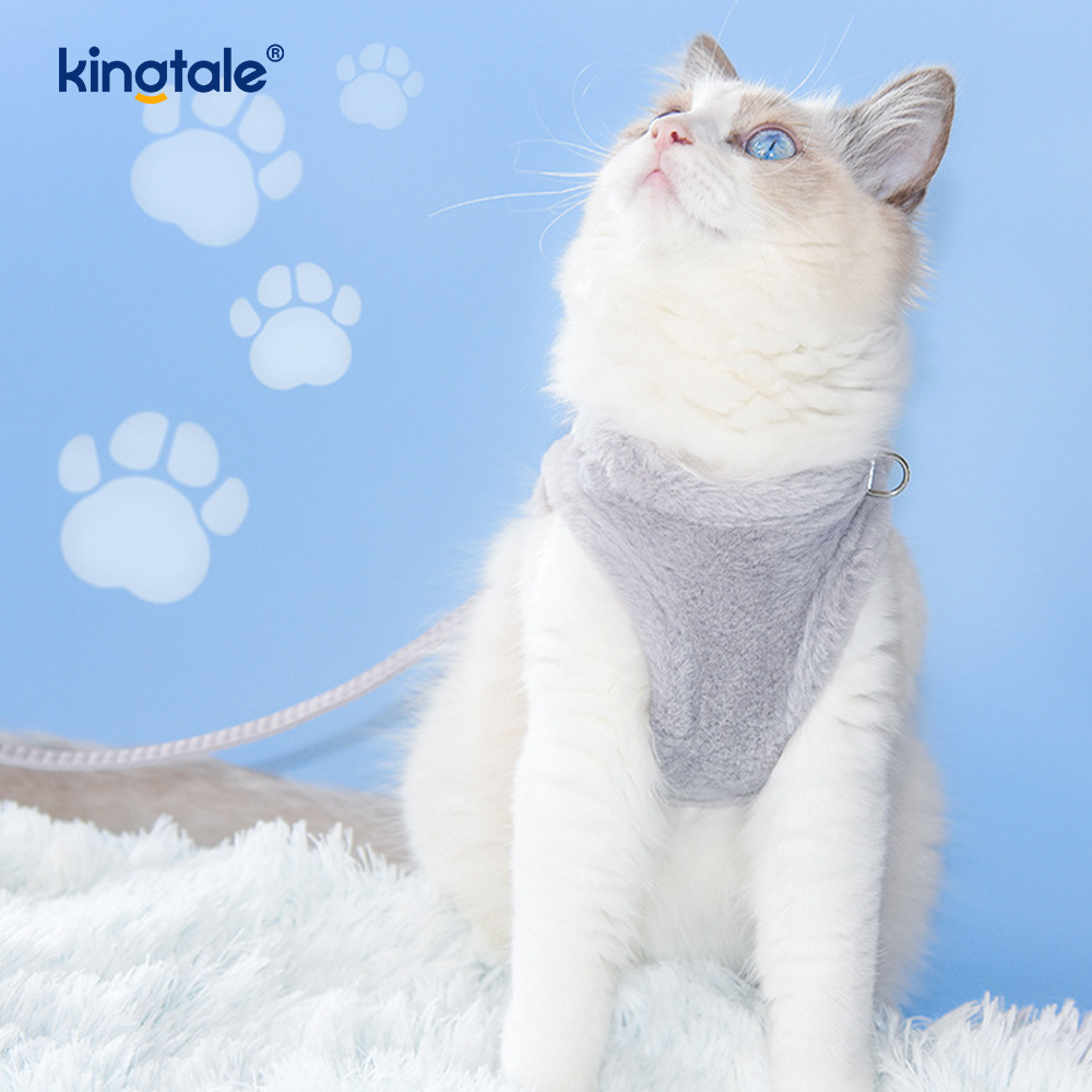 ตุ๊กตาสัตว์เลี้ยงสุนัข Harness Leash ชุดฤดูใบไม้ร่วงเดินสุนัข Harness Vest