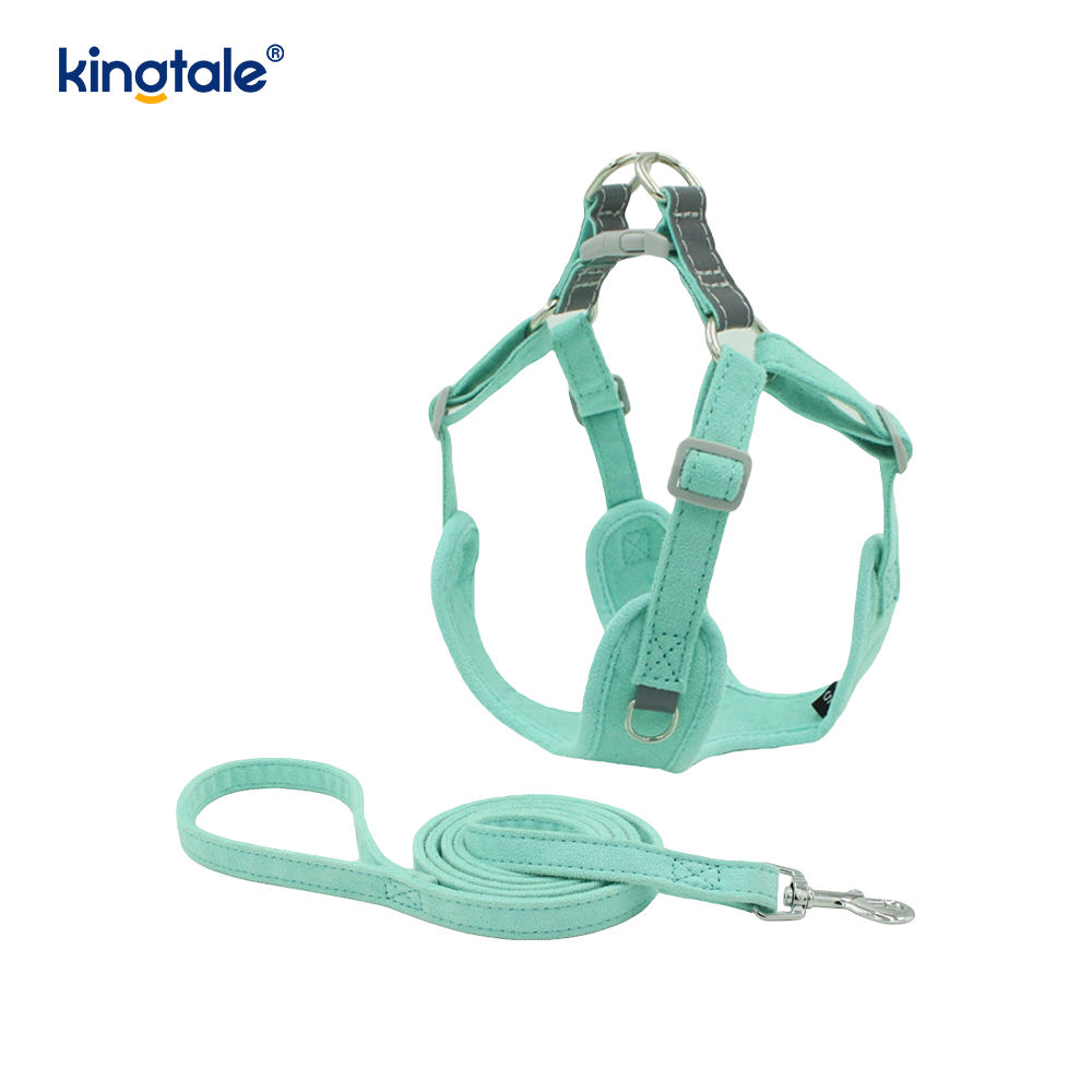 หนังปรับสุนัขสัตว์เลี้ยงขนาดเล็ก Cat Bling Rhinestone Harness & Leash ชุด