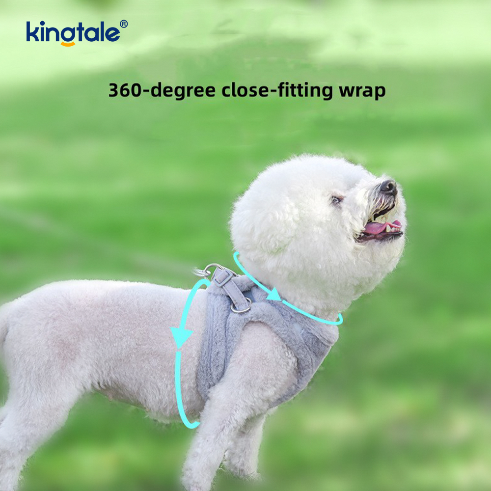 ตุ๊กตาสัตว์เลี้ยงสุนัข Harness Leash ชุดฤดูใบไม้ร่วงเดินสุนัข Harness Vest