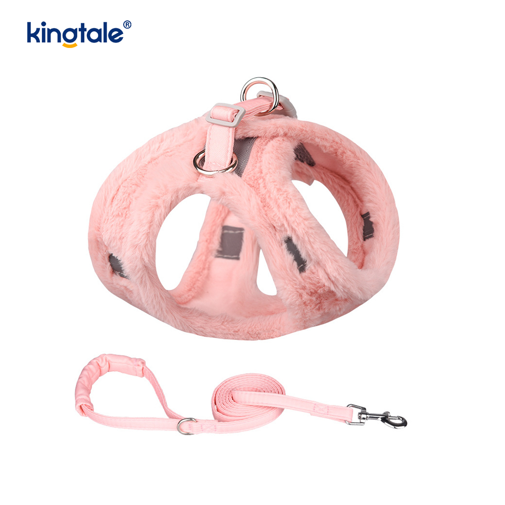 ตุ๊กตาสัตว์เลี้ยงสุนัข Harness Leash ชุดฤดูใบไม้ร่วงเดินสุนัข Harness Vest