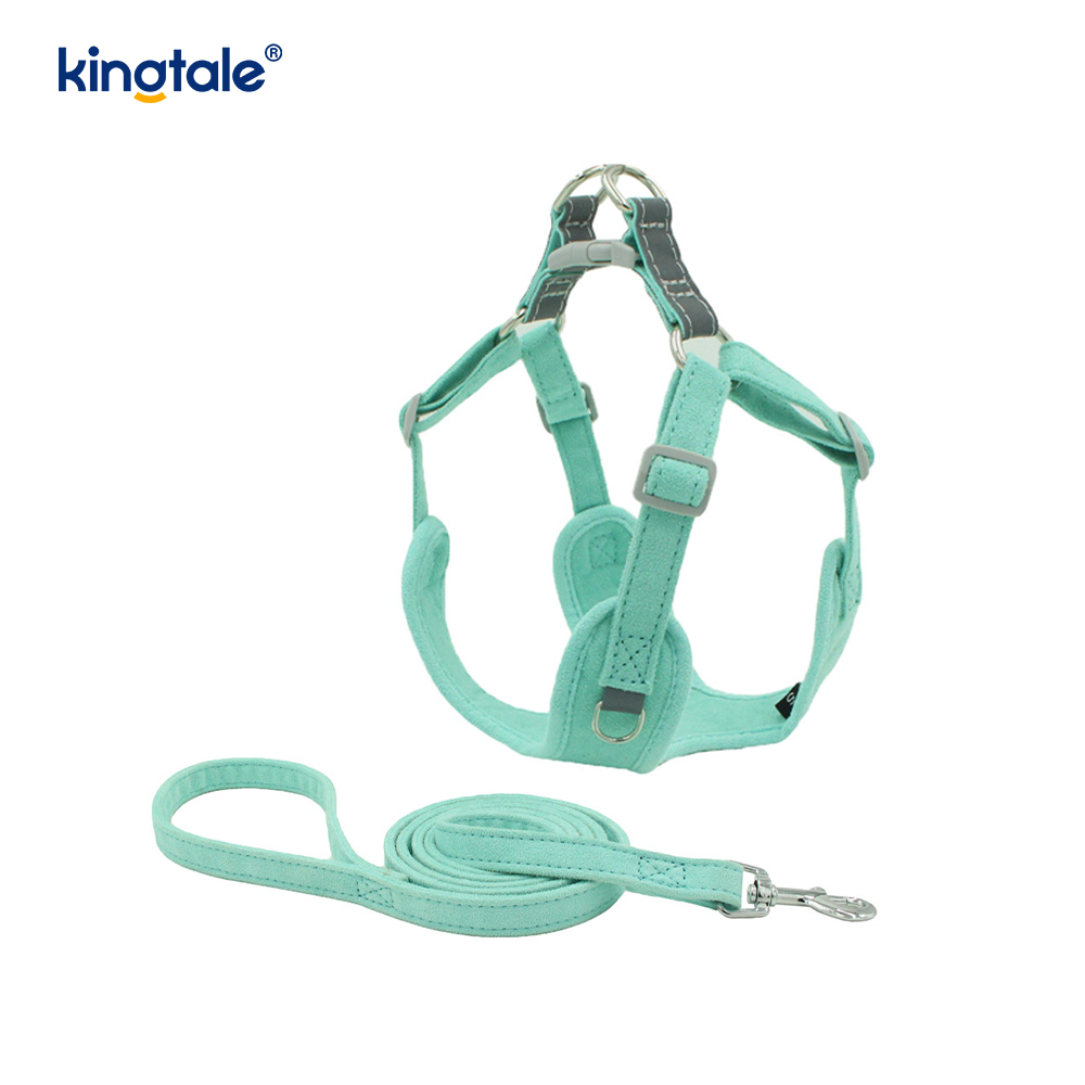หนังปรับสุนัขสัตว์เลี้ยงขนาดเล็ก Cat Bling Rhinestone Harness & Leash ชุด