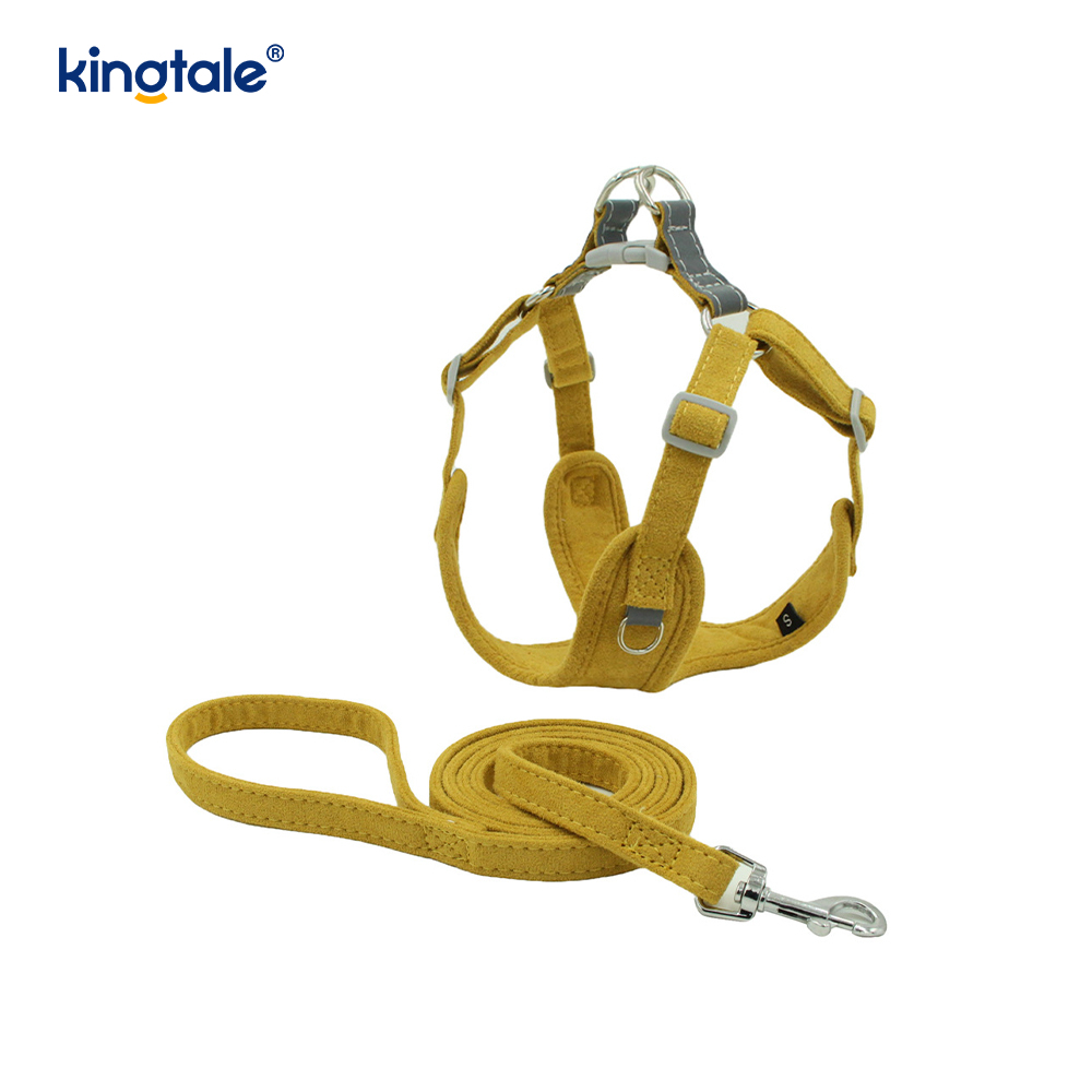 หนังปรับสุนัขสัตว์เลี้ยงขนาดเล็ก Cat Bling Rhinestone Harness & Leash ชุด