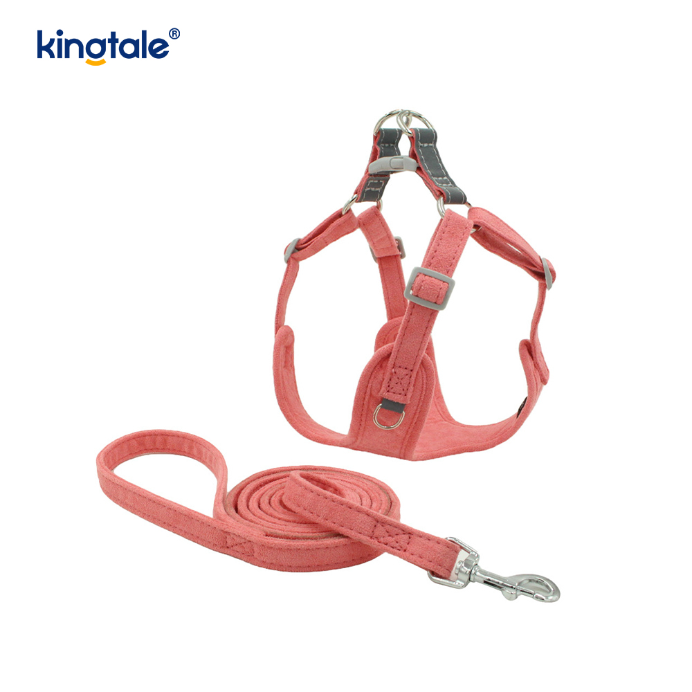 หนังปรับสุนัขสัตว์เลี้ยงขนาดเล็ก Cat Bling Rhinestone Harness & Leash ชุด