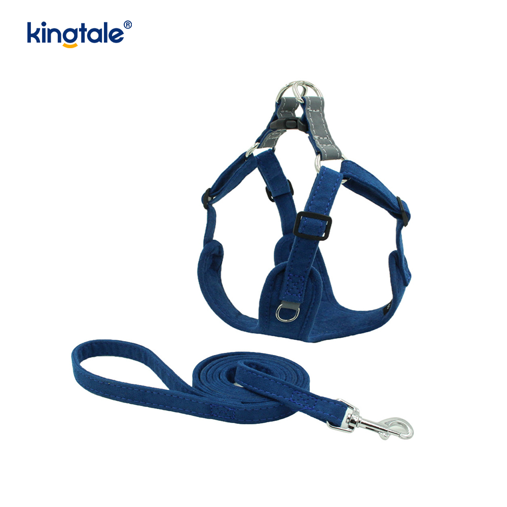 หนังปรับสุนัขสัตว์เลี้ยงขนาดเล็ก Cat Bling Rhinestone Harness & Leash ชุด