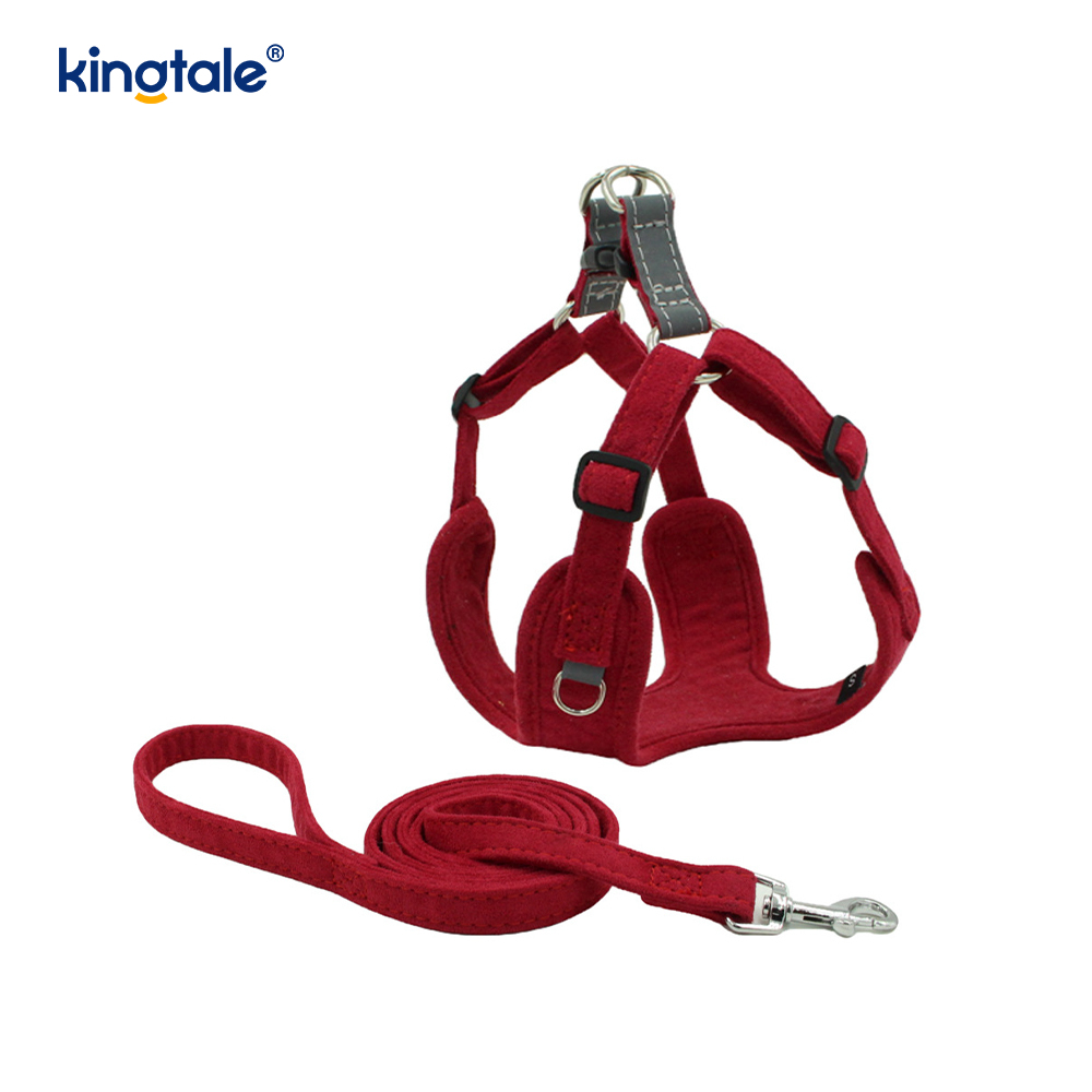 หนังปรับสุนัขสัตว์เลี้ยงขนาดเล็ก Cat Bling Rhinestone Harness & Leash ชุด