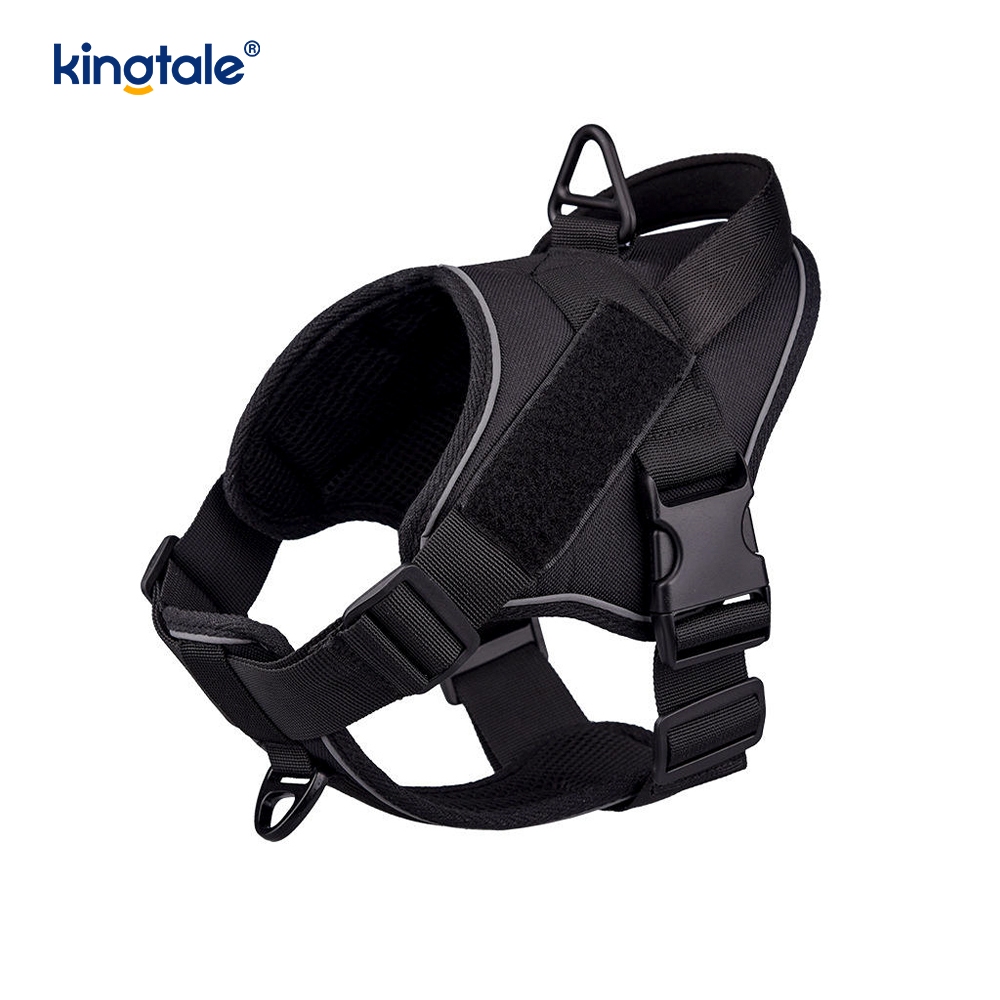 Heavy Duty Tactical No Pull ปรับเสื้อกั๊กสัตว์เลี้ยงสะท้อนแสงสายรัดสุนัข