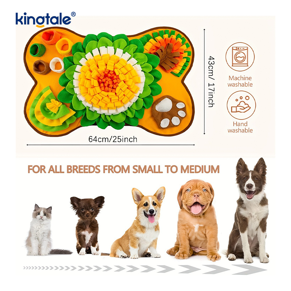 Pet Snuffle Mat สำหรับสุนัข Interactive Feed Puzzle