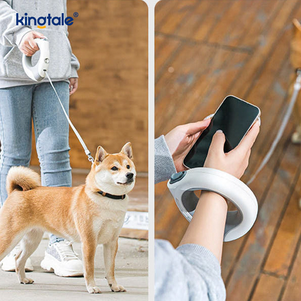 One Button Break & Lock Heavy Duty No Tangle Retractable สายจูงสุนัข สายจูงสุนัขสำหรับสัตว์เลี้ยง