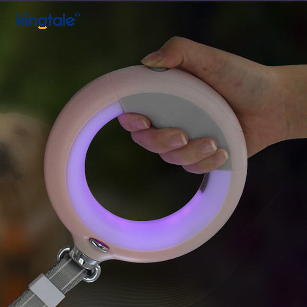 สายจูงแบบพิเศษสำหรับพร้อมสายจูงอีกครั้ง LED สำหรับเดินสุนัข